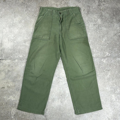 U.S.ARMY Late 60s Vintage Baker Pants Green Size W31
