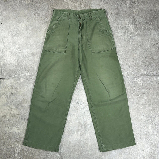 U.S.ARMY Late 60s Vintage Baker Pants Green Size W31