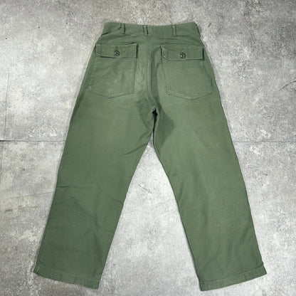 U.S.ARMY Late 60s Vintage Baker Pants Green Size W31