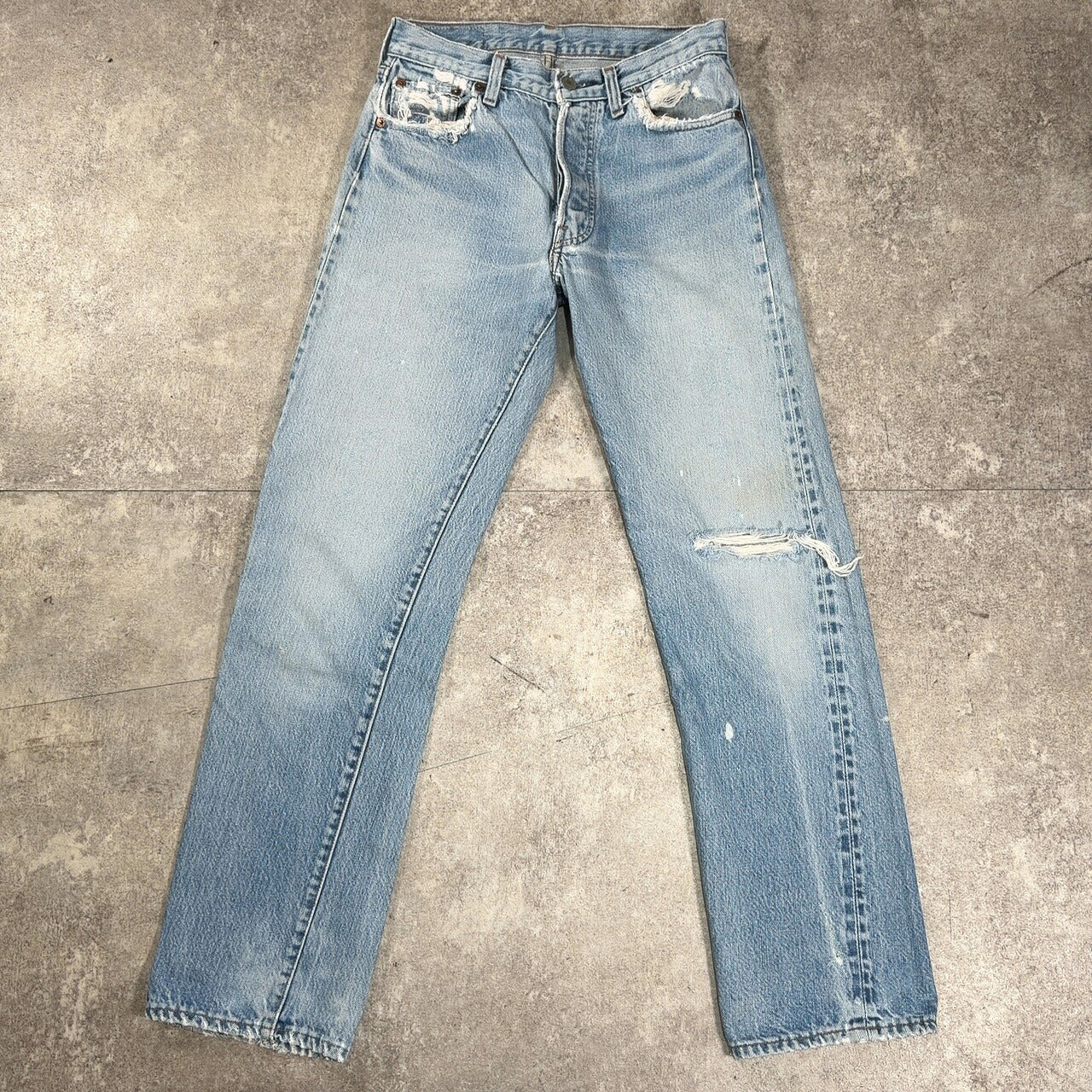 LEVI'S 80s 501 Redline Small-e Denim Jeans Blue Size W28