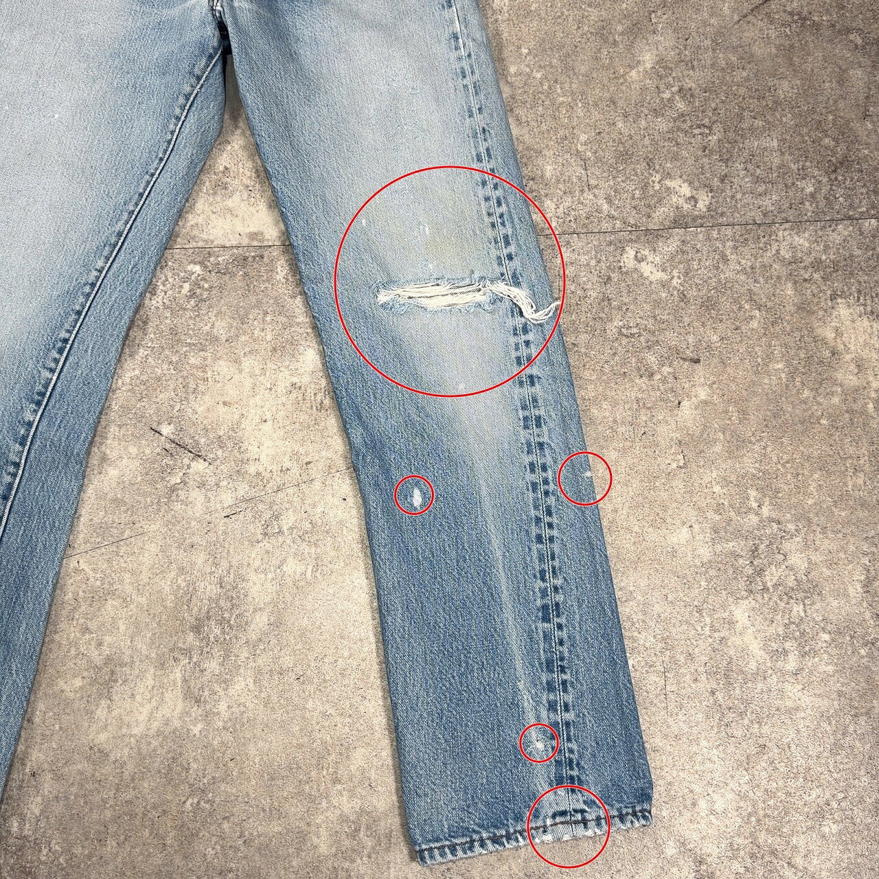 LEVI'S 80s 501 Redline Small-e Denim Jeans Blue Size W28