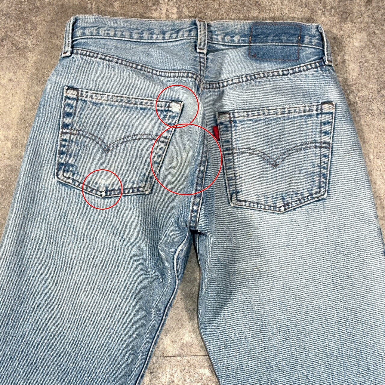 LEVI'S 80s 501 Redline Small-e Denim Jeans Blue Size W28