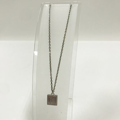 FENDI FF Logo Silver Necklace Size ONE SIZE
