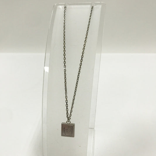 FENDI FF Logo Silver Necklace Size ONE SIZE