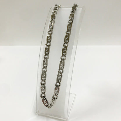 FENDI O'Lock Silver Chain Necklace Size ONE SIZE