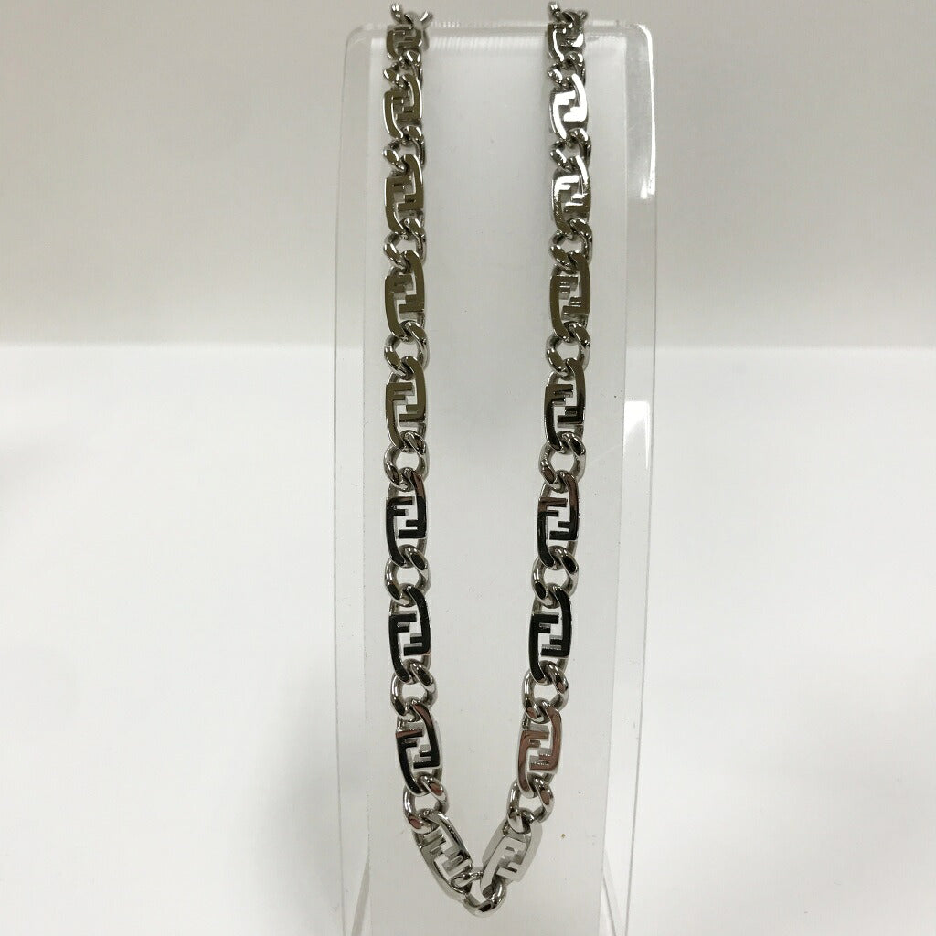 FENDI O'Lock Silver Chain Necklace Size ONE SIZE