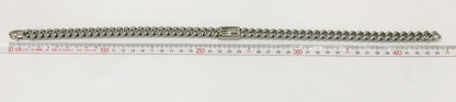 FENDI Baguette Silver Necklace Size ONE SIZE