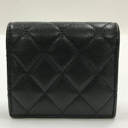 CHANEL Matelassé Mini Wallet Black Size ONE SIZE