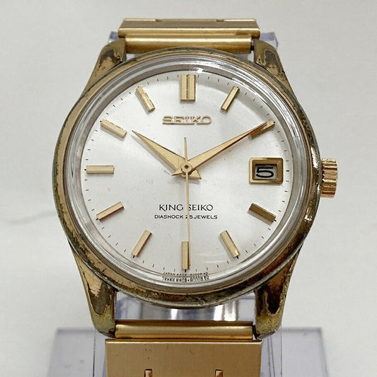 KING SEIKO 4402-8000 25J Hand-wound Gold Watch Size ONE SIZE
