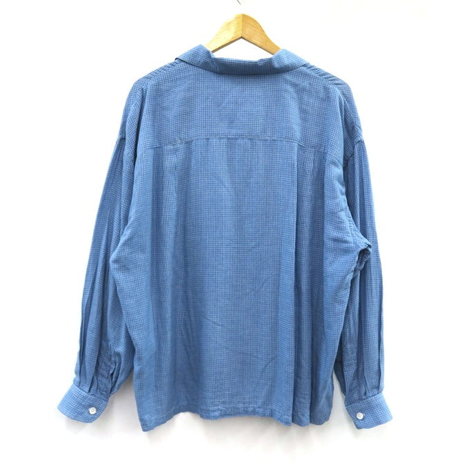 COOTIE PRODUCTIONS Double Gauze Oversized Check Shirt Size S