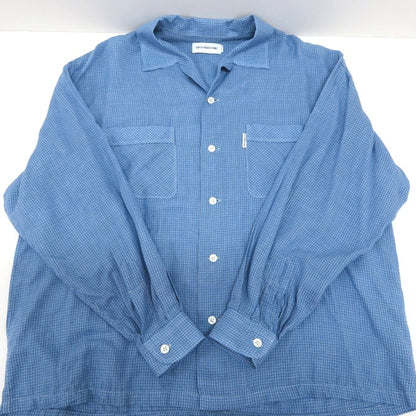 COOTIE PRODUCTIONS Double Gauze Oversized Check Shirt Size S