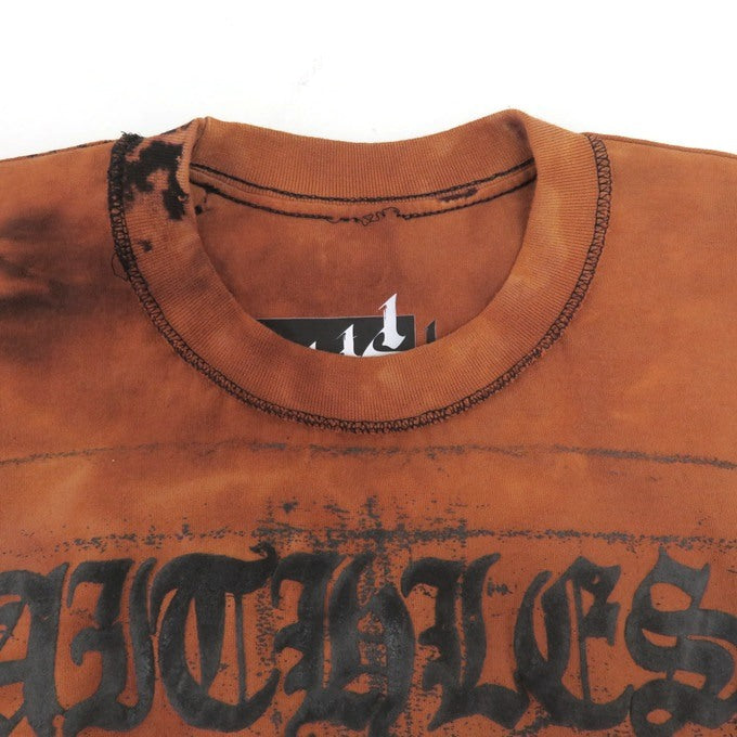 VANDAL FAITHLESS ORDER Tie-Dye Long Sleeve T-Shirt Orange Size M