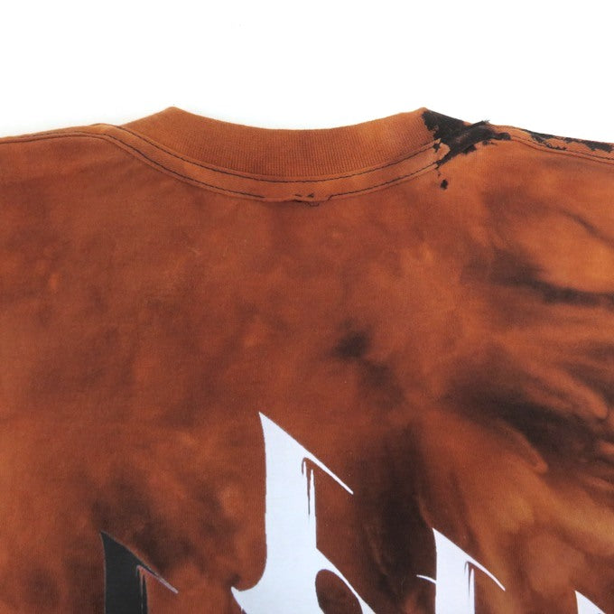 VANDAL FAITHLESS ORDER Tie-Dye Long Sleeve T-Shirt Orange Size M