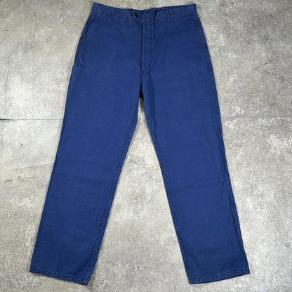 Adolphe Lafont 50s 60s French Work Pants Blue Size 50