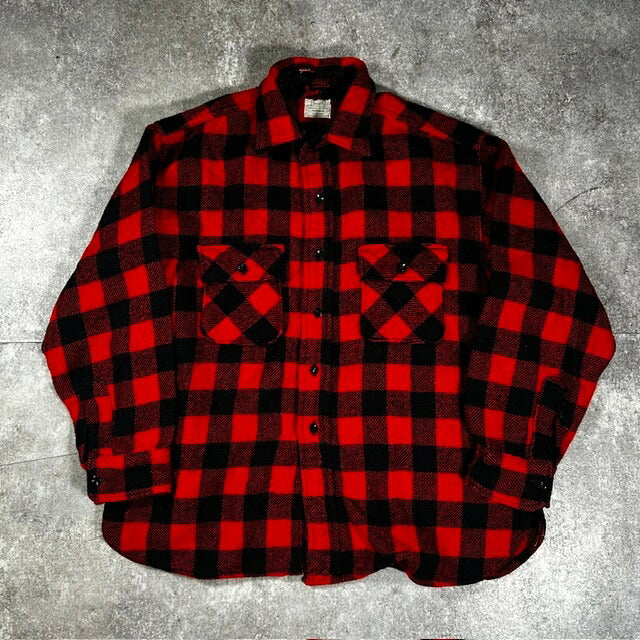 Sears 60s Vintage Buffalo Check Wool Shirt