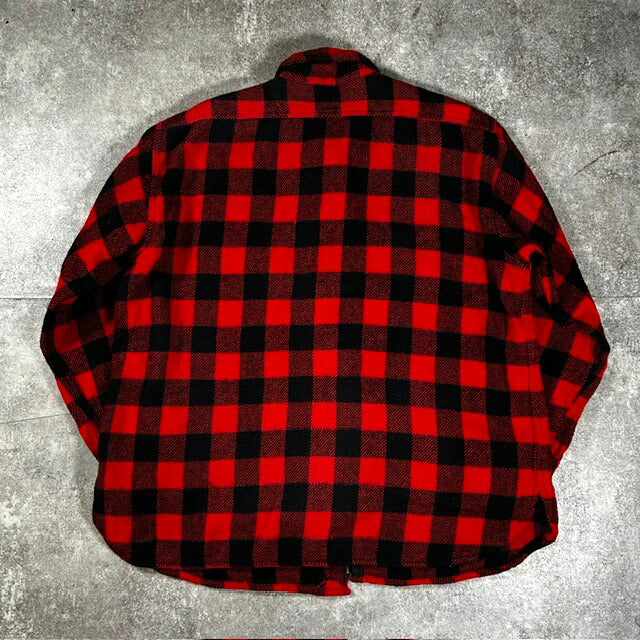 Sears 60s Vintage Buffalo Check Wool Shirt