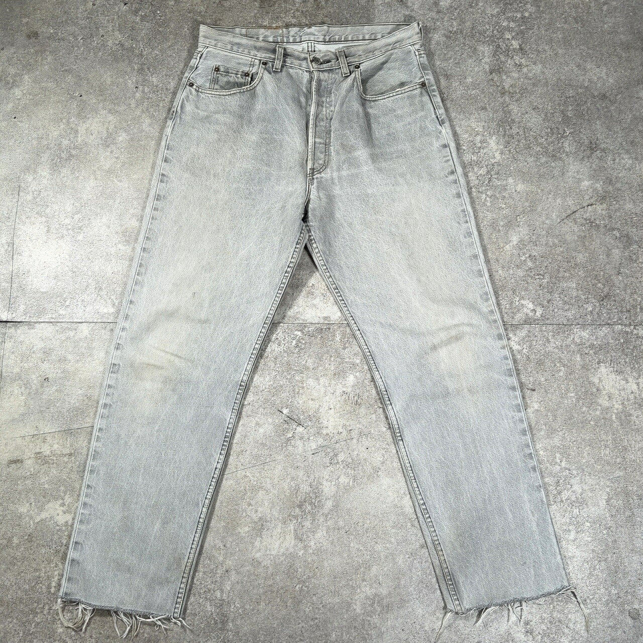 LEVI'S 80s Vintage 508 Pre-dyed UK Made Gray Denim Size W36