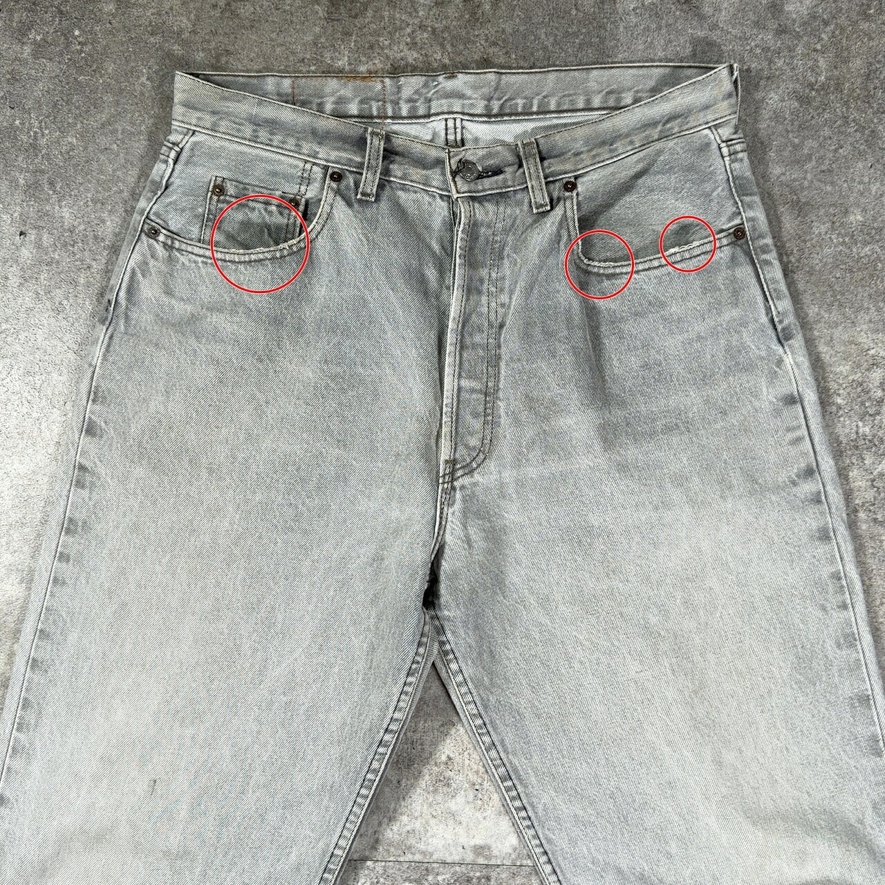 LEVI'S 80s Vintage 508 Pre-dyed UK Made Gray Denim Size W36