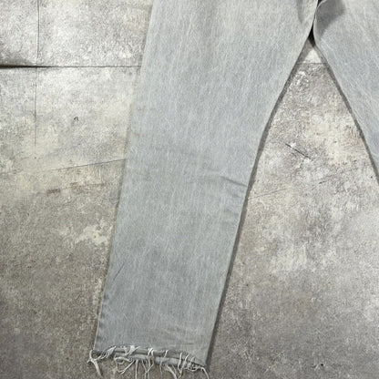 LEVI'S 80s Vintage 508 Pre-dyed UK Made Gray Denim Size W36