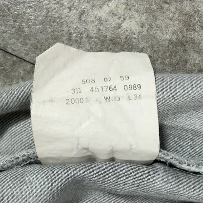 LEVI'S 80s Vintage 508 Pre-dyed UK Made Gray Denim Size W36