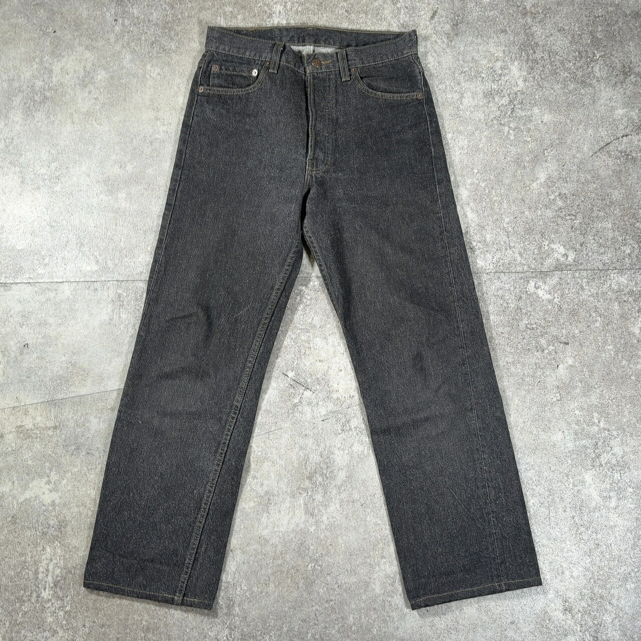 LEVI'S 90s 501 Pre-Dyed Black Denim Jeans USA Made Size W29