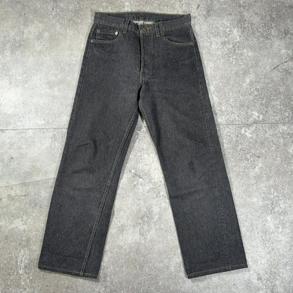 LEVI'S 90s 501 Pre-Dyed Black Denim Jeans USA Made Size W29