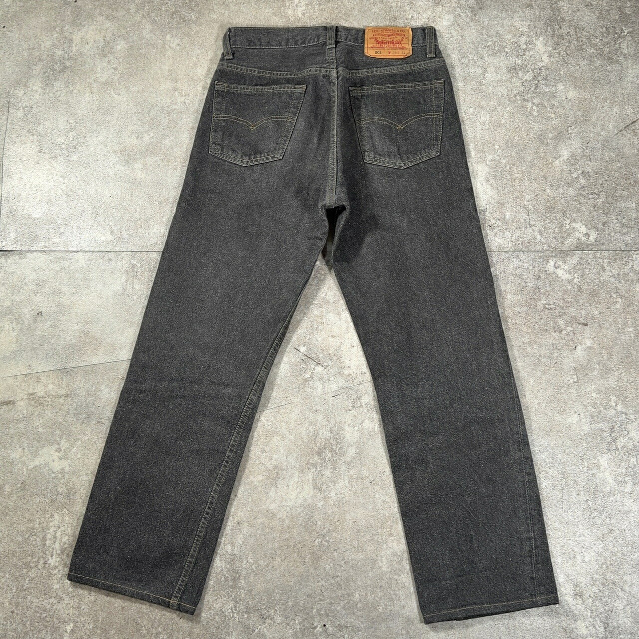 LEVI'S 90s 501 Pre-Dyed Black Denim Jeans USA Made Size W29