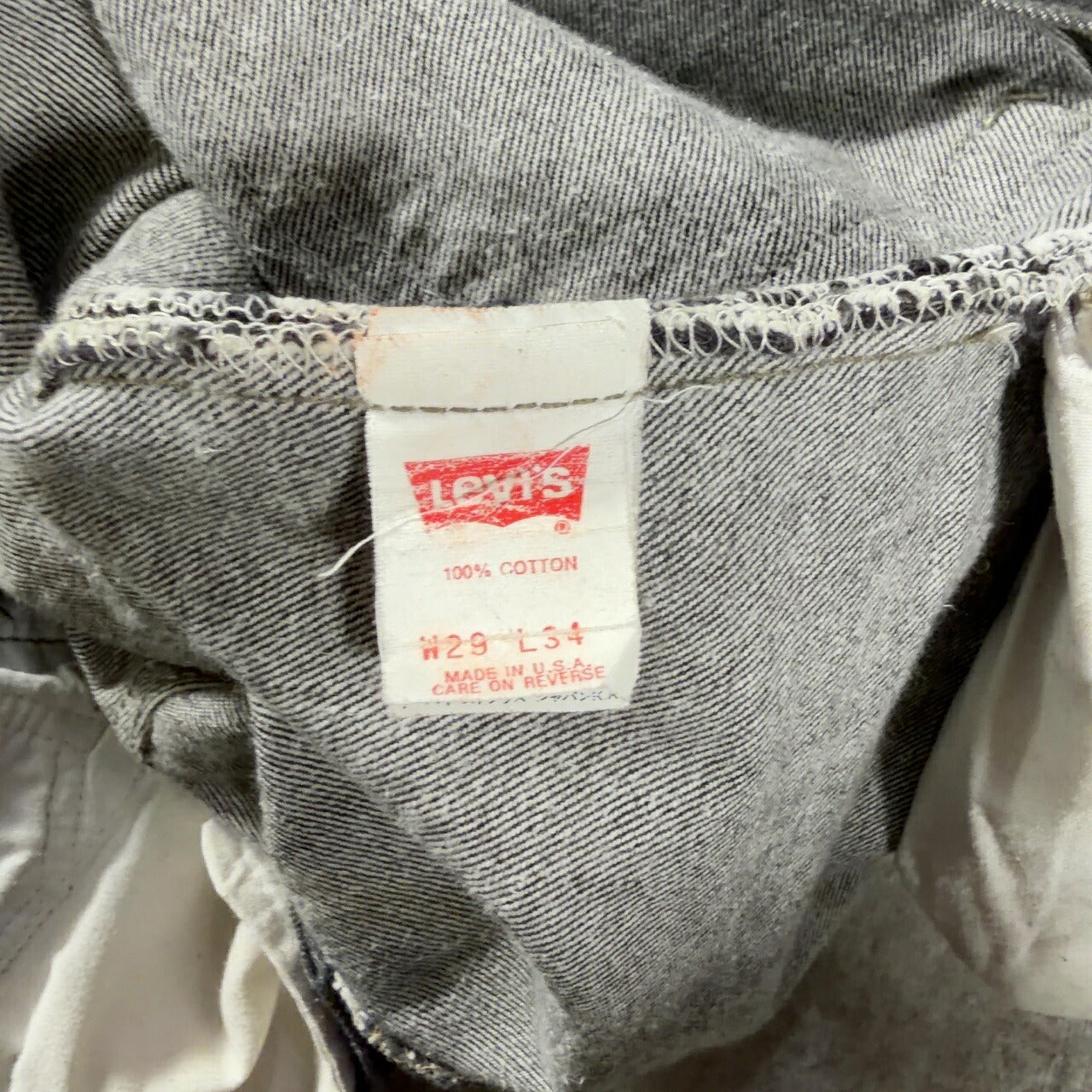 LEVI'S 90s 501 Pre-Dyed Black Denim Jeans USA Made Size W29
