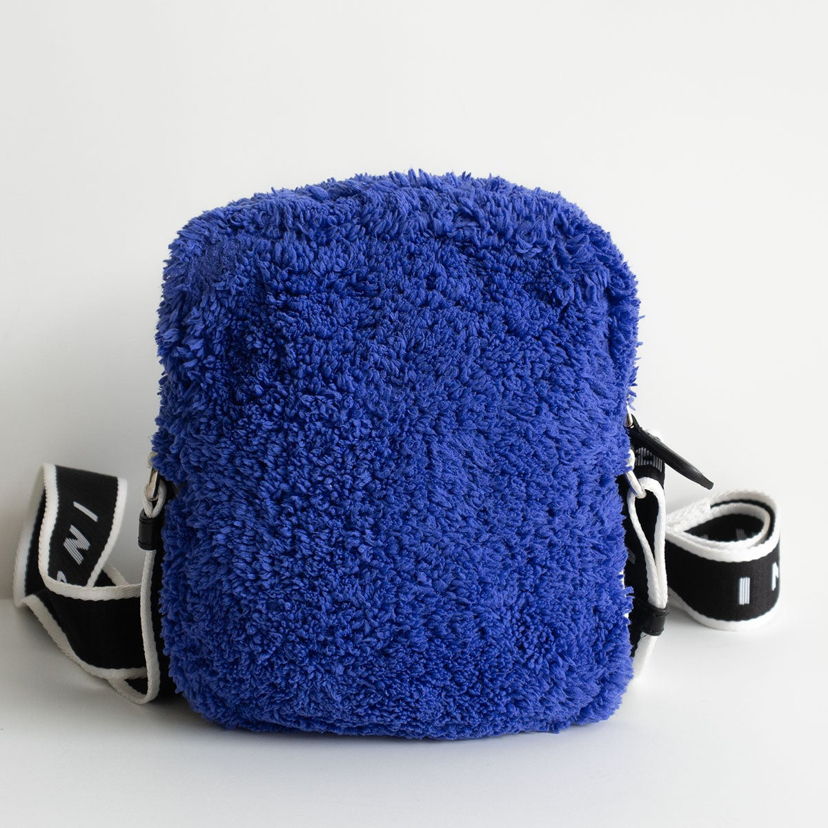 Marni Logo Strap Fleece Shoulder Bag