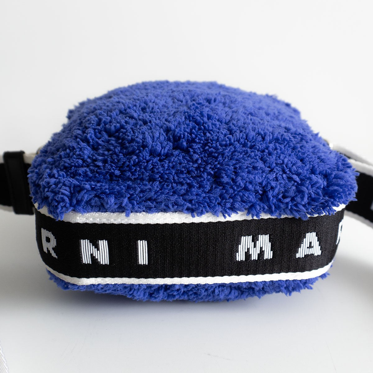Marni Logo Strap Fleece Shoulder Bag