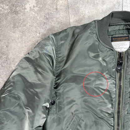 ALPHA B-15D MOD Military Flight Jacket Green Size 40