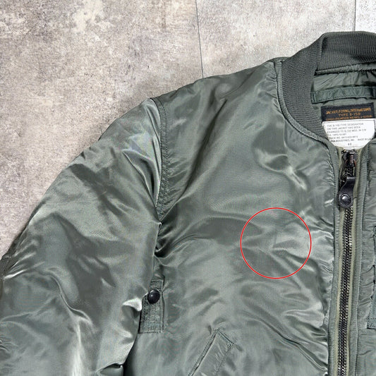 ALPHA B-15D MOD Military Flight Jacket Green Size 40