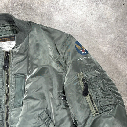 ALPHA B-15D MOD Military Flight Jacket Green Size 40