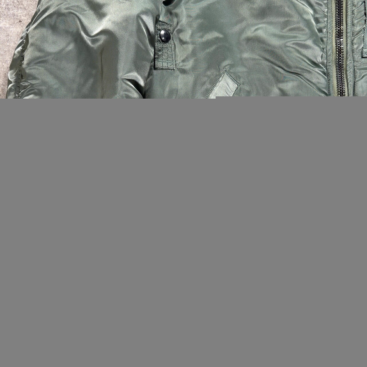 ALPHA B-15D MOD Military Flight Jacket Green Size 40