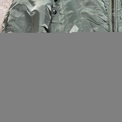 ALPHA B-15D MOD Military Flight Jacket Green Size 40