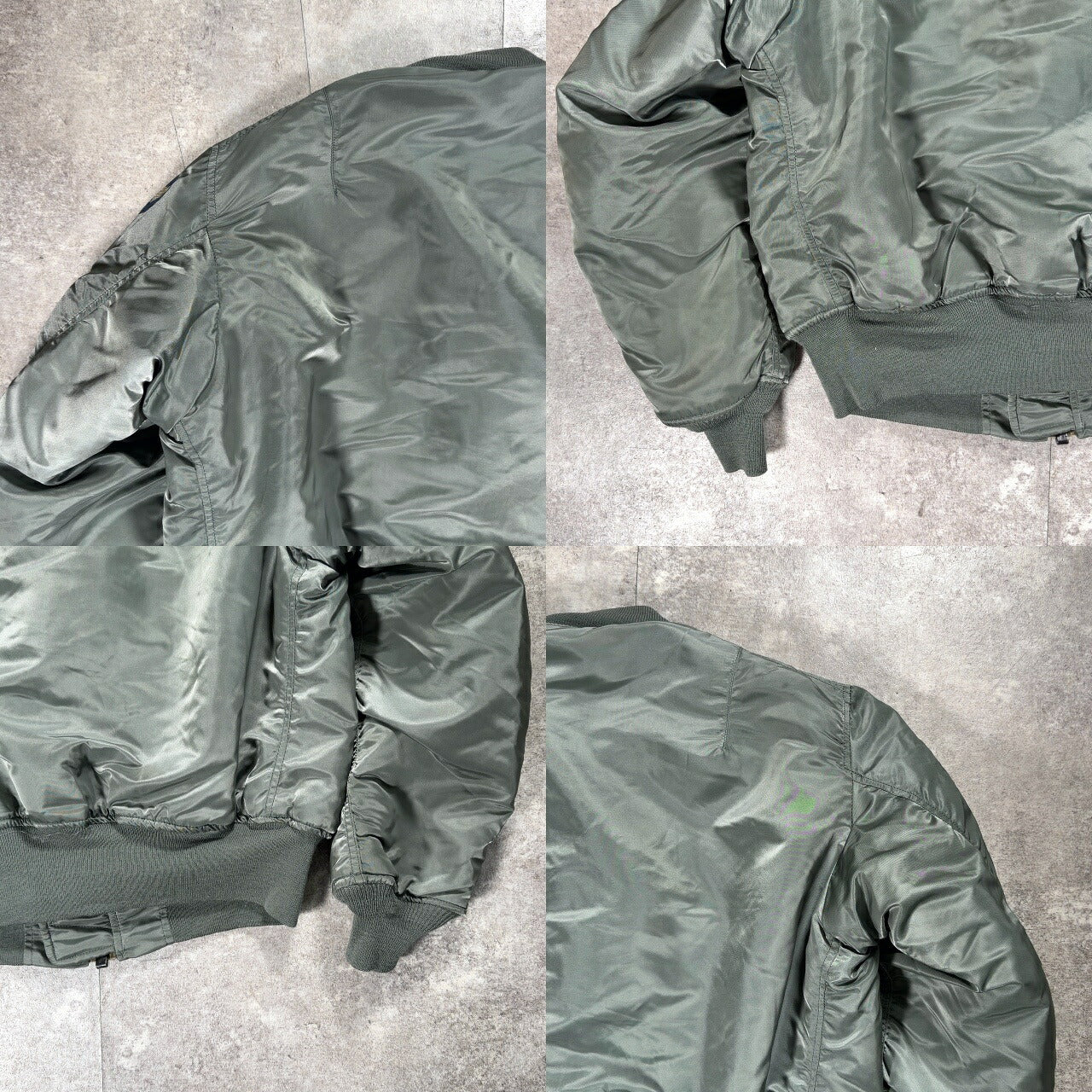 ALPHA B-15D MOD Military Flight Jacket Green Size 40