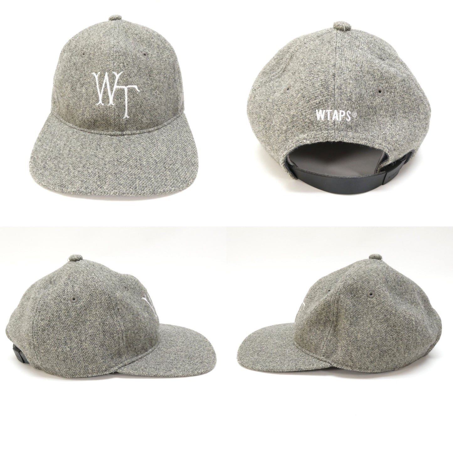 WTAPS 24AW Gray Embroidered Poly Twill Cap Size ONE SIZE