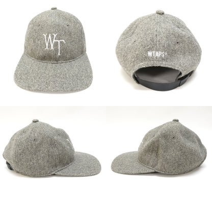 WTAPS 24AW Gray Embroidered Poly Twill Cap Size ONE SIZE