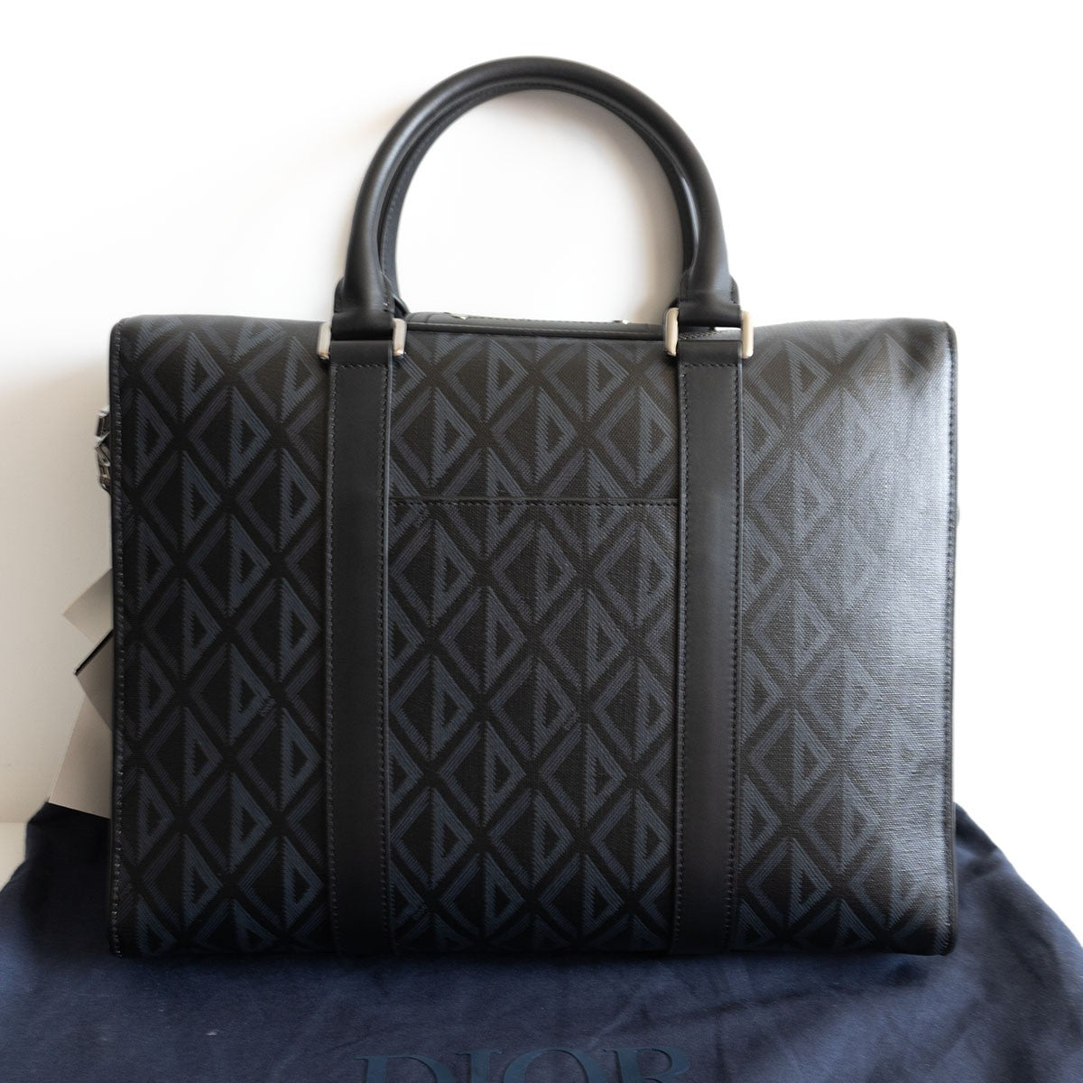 Dior x PVC CD Diamond 2-Way Briefcase Bag