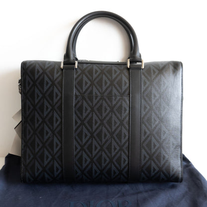 Dior x PVC CD Diamond 2-Way Briefcase Bag