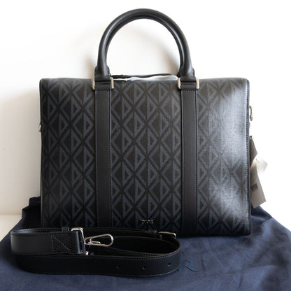 Dior x PVC CD Diamond 2-Way Briefcase Bag