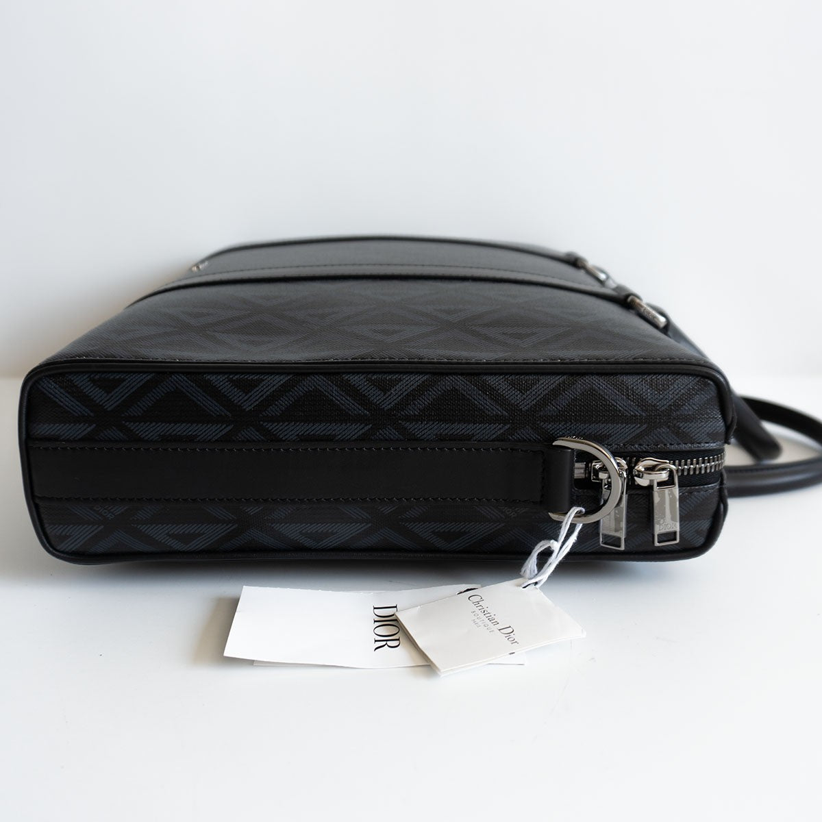 Dior x PVC CD Diamond 2-Way Briefcase Bag