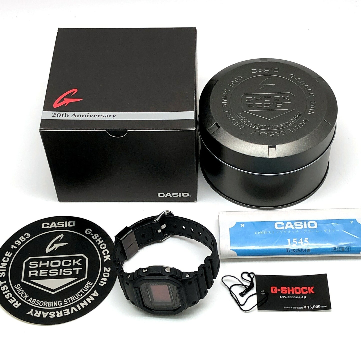 Casio G-SHOCK 20th Anniv 5000ML-1 Red Watch Size ONE SIZE