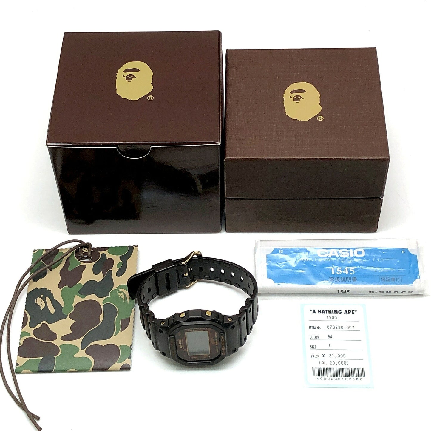 Casio G-SHOCK A BATHING APE BAPE DW-5600 Watch Size ONE SIZE