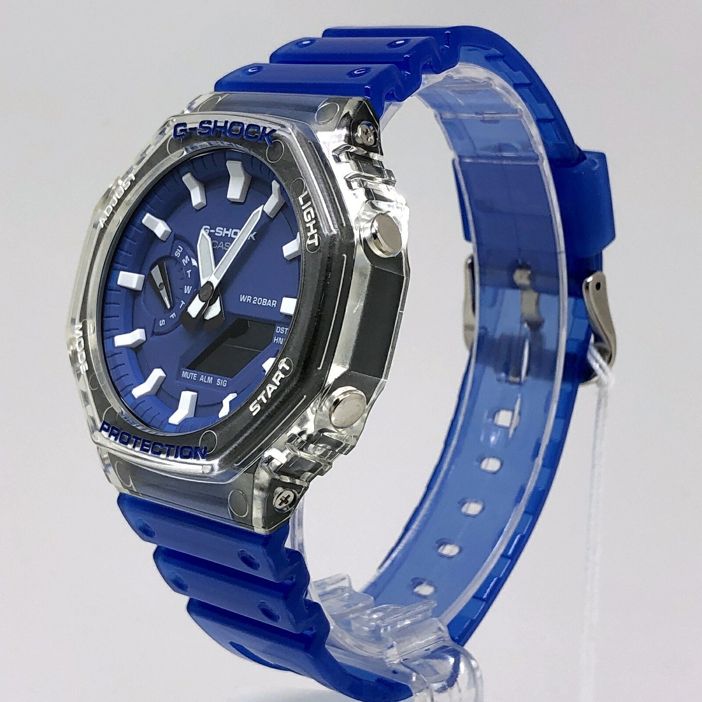 A HIDDEN COAST G-SHOCK CasiOak White Blue Watch Size ONE SIZE