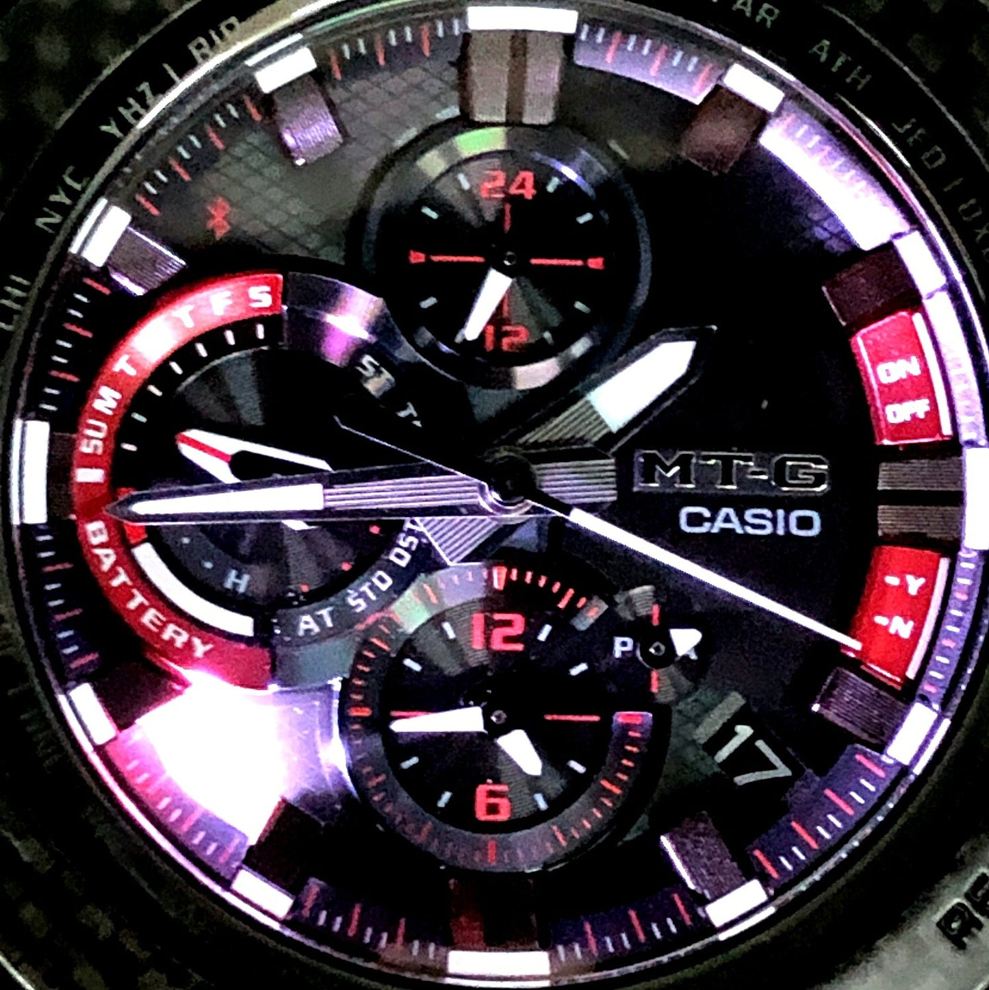 Casio G-SHOCK MT-G Carbon Bezel Watch Multi Size ONE SIZE