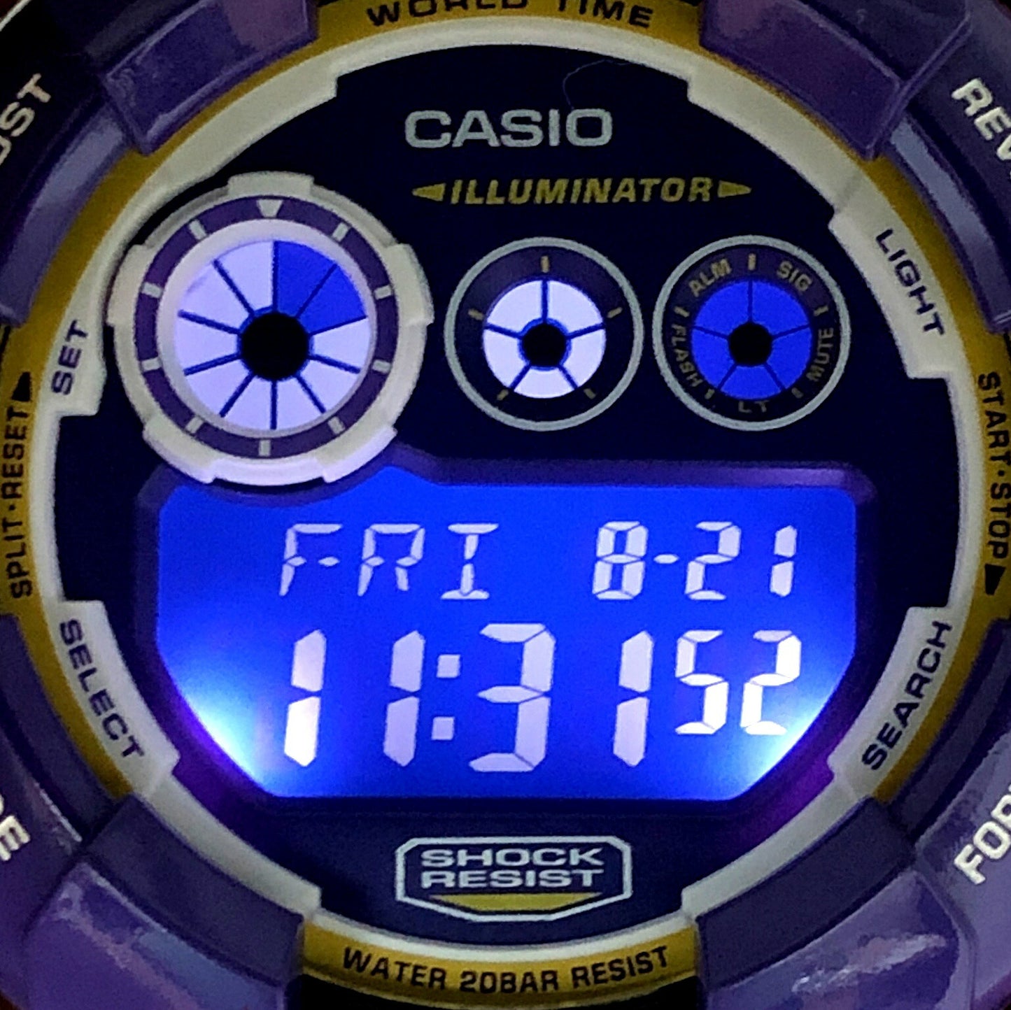 Casio G-SHOCK GD-120CS-6 Crazy Colors Digital Size ONE SIZE