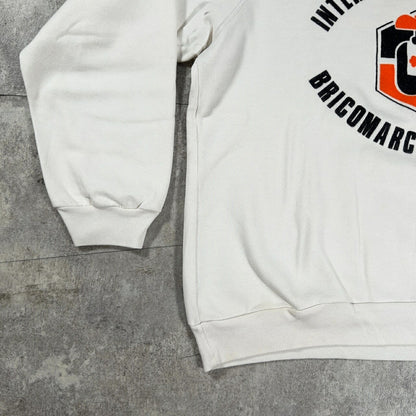 ITFIW 80s French Made Raglan Felt Print Sweatshirt Size 4