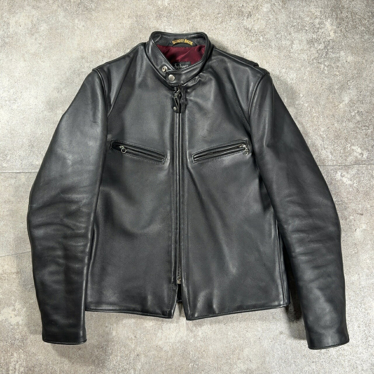 Schott 60s Repro 641XX Single Rider Jacket Black Size 38