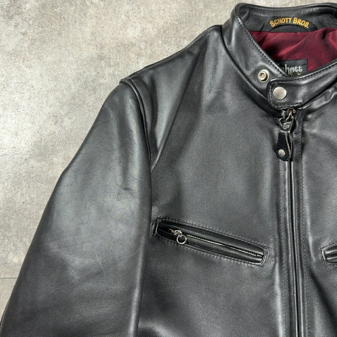 Schott 60s Repro 641XX Single Rider Jacket Black Size 38